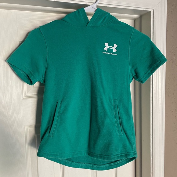 Under Armour Kids Green Hoodie - Picture 1 of 4
